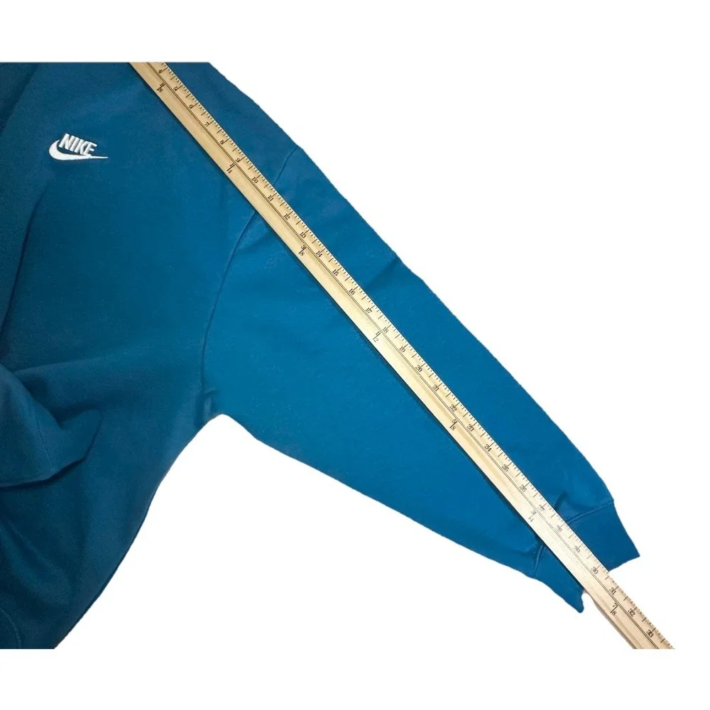 Nike *NEW* Women XL Sportswear Club Fleece‎ Loose Crewneck Sweatshirt Green Teal